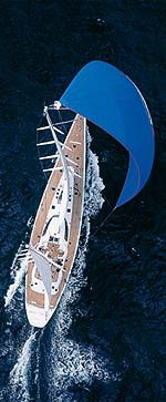 MARI-CHA III under spinnaker